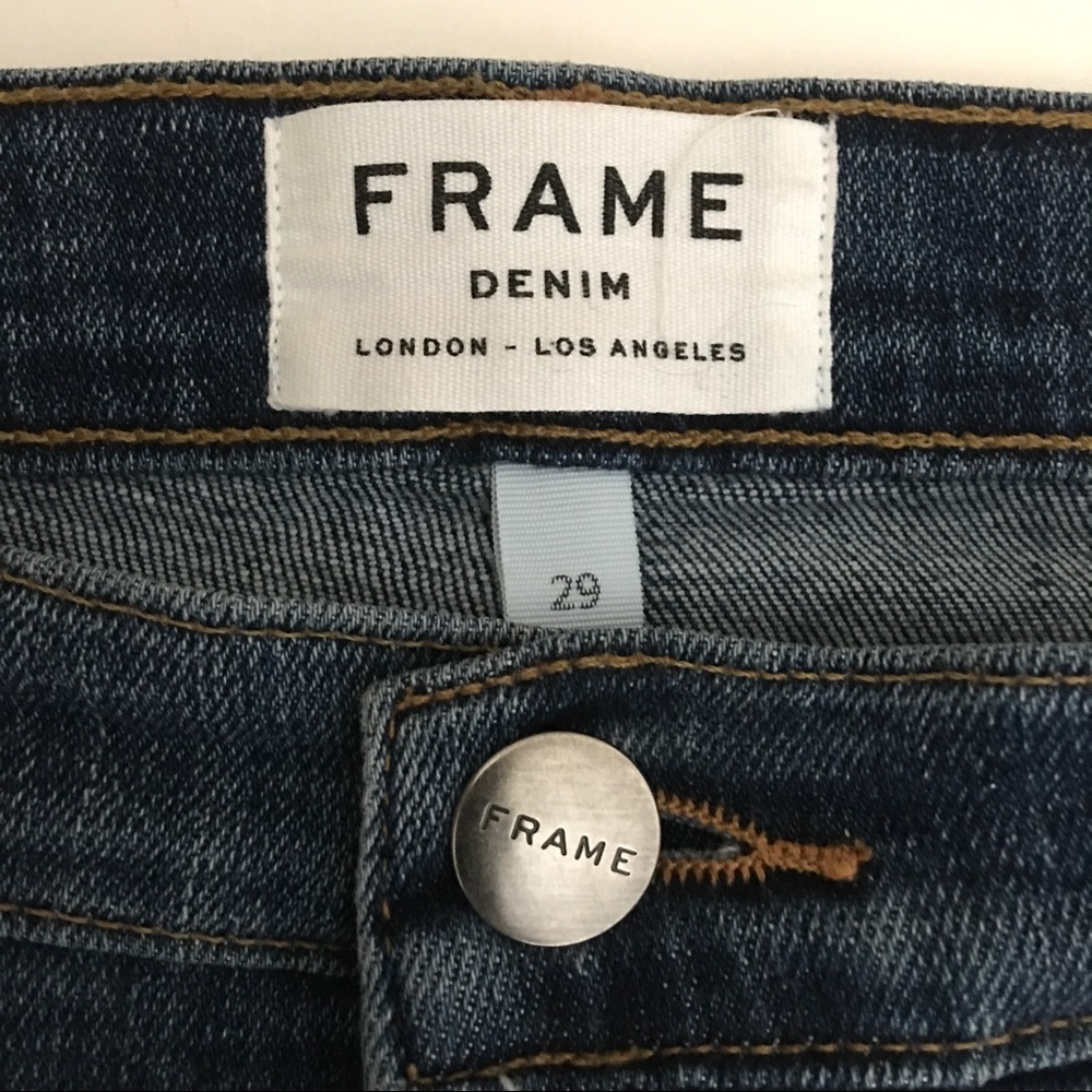 FRAME DENIM Le Crop Flare Button Fly Jeans - Picture 4 of 11